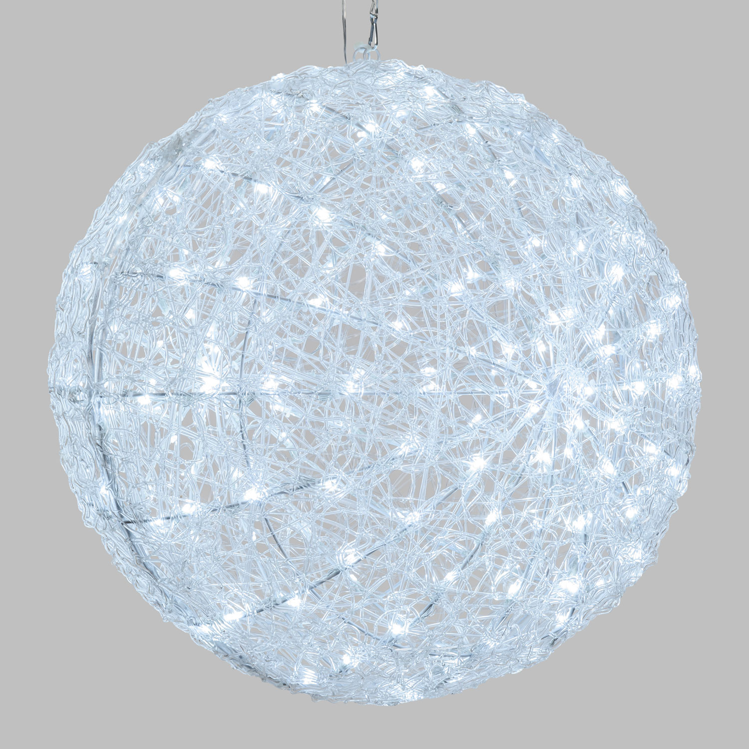 Sphère acrylique transparente, Ø 56 cm, LED blanc froid 6 Sphère acrylique transparente, Ø 56 cm, LED blanc froid 6