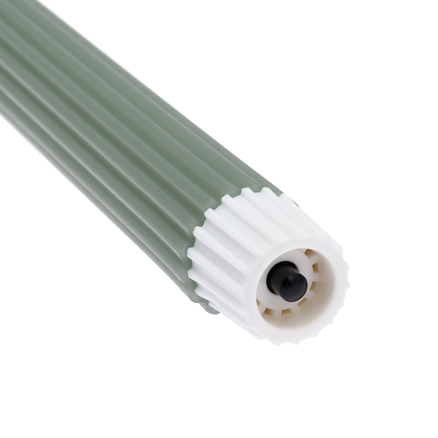 Set von 2 grünen Kerzen mit Stiel, gerippt aus Wachs, 3D-Flamme mit Docht 4 Set von 2 grünen Kerzen mit Stiel, gerippt aus Wachs, 3D-Flamme mit Docht 4