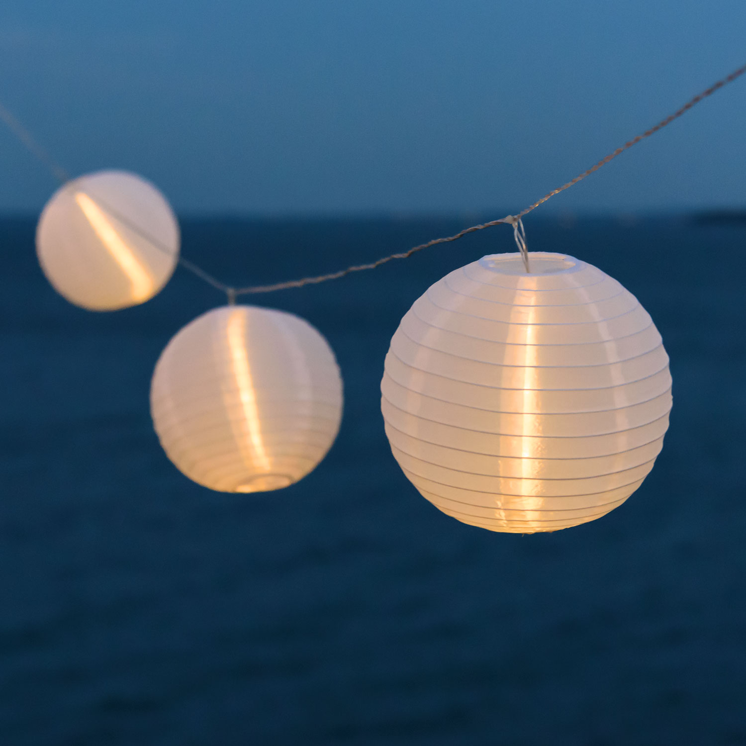 Catena di 10 lanterne, led bianco caldo 2 Catena di 10 lanterne, led bianco caldo 2