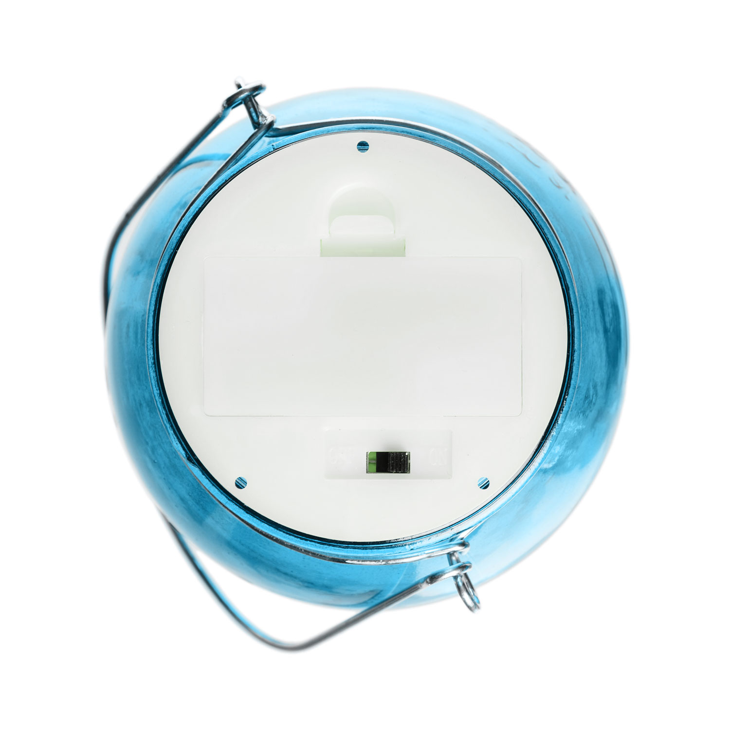 Blaues Einweckglas mit Micro LEDs warmweiß 3 Blaues Einweckglas mit Micro LEDs warmweiß 3