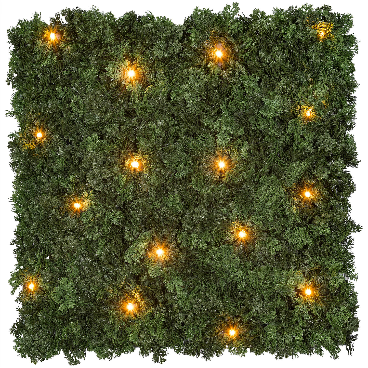 Panneau de Lichen artificiel vert forêt Green Wall Light, 16 Maxiled Dual Color blanc chaud