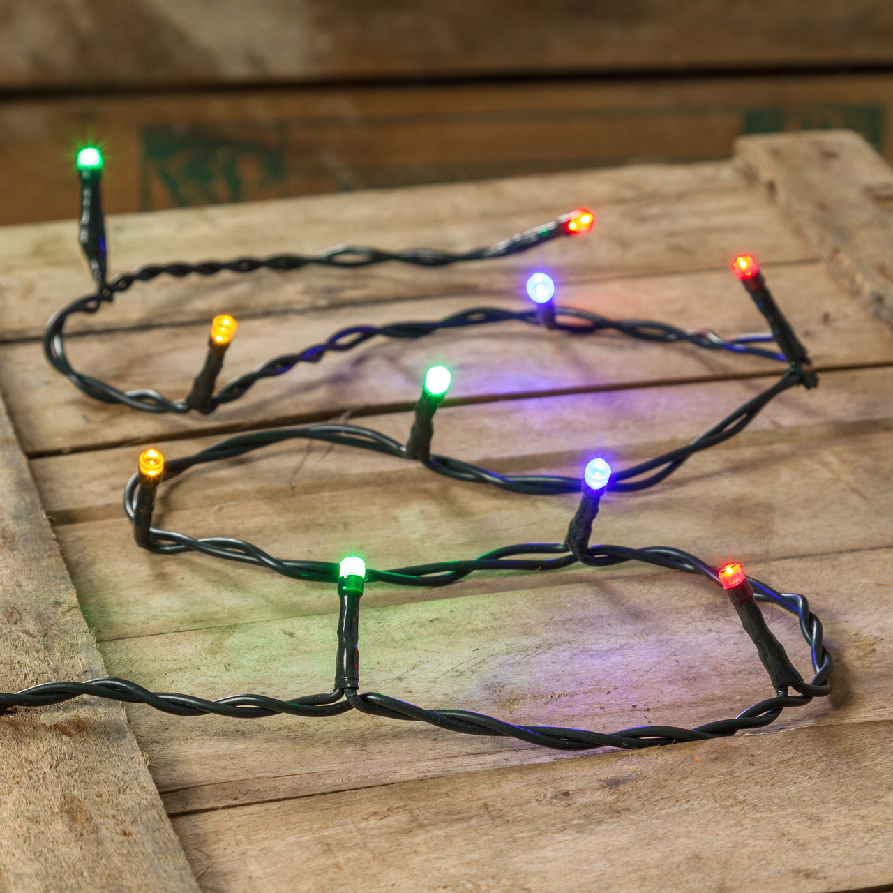 Lichterkette, 10 Leds multicolor Lichterkette, 10 Leds multicolor