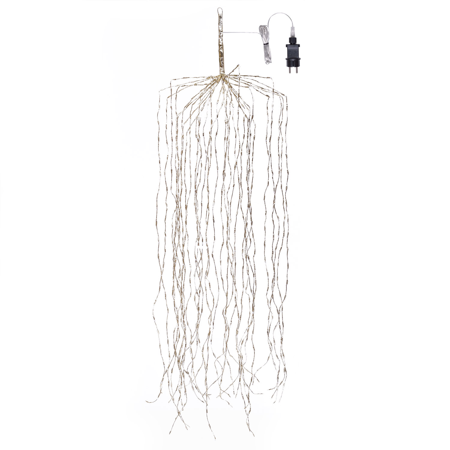 Ramo Cadente Champagne, h 2 m, 736 led bianco caldo 8