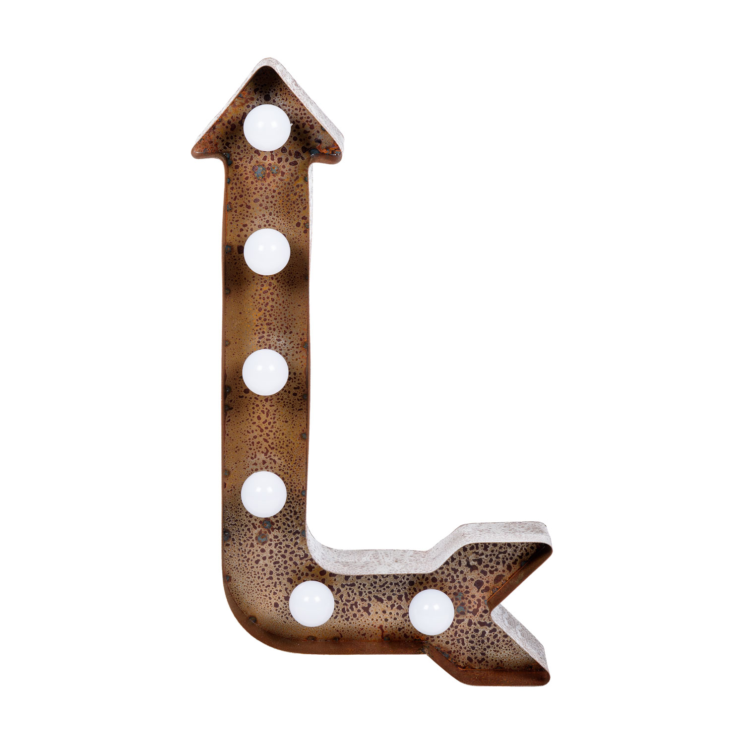 60 cm Brown Metal Arrow with 6 E14 Lamp Holders 4 60 cm Brown Metal Arrow with 6 E14 Lamp Holders 4