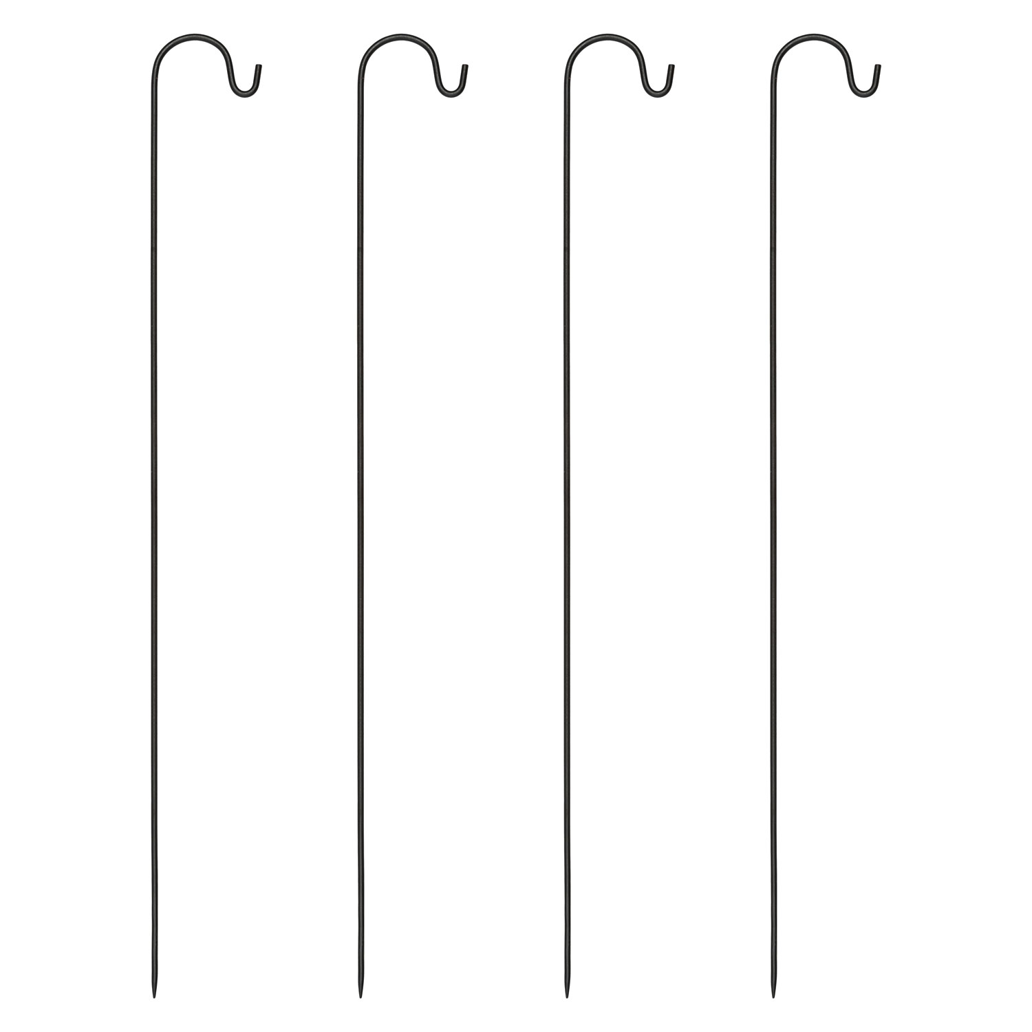 4 tiges porte lanterne en métal noir, h 110 cm 4 tiges porte lanterne en métal noir, h 110 cm