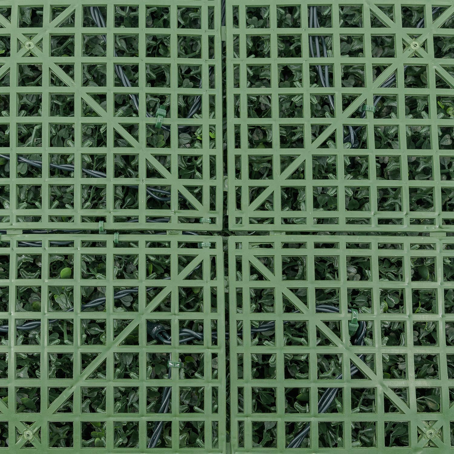 Pannello di Bosso artificiale verde scuro Green Wall Light, 16 maxiled Dual Color bianco caldo 8