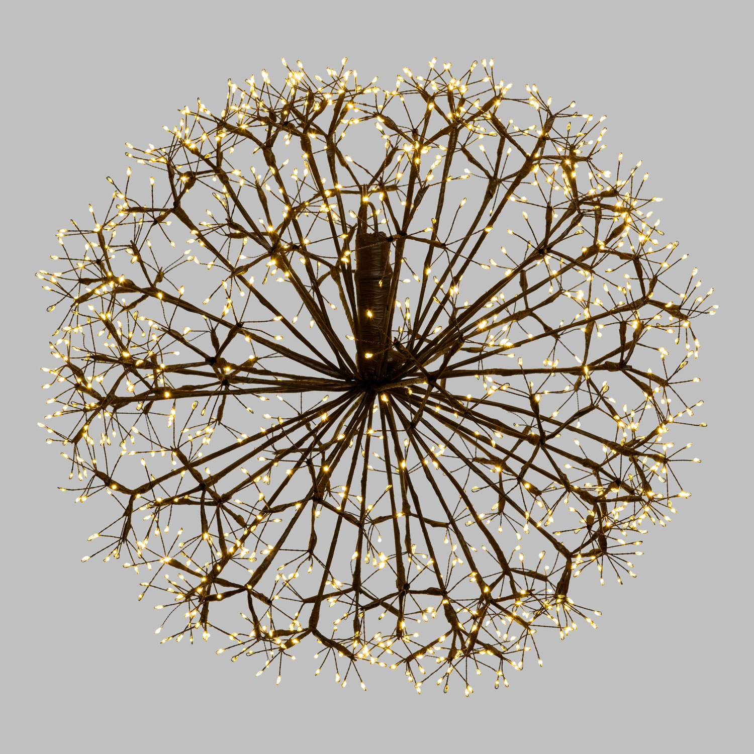 RICCO Sphere with Brown Branches, Ø 60 cm, 1200 Warm White MicroLEDs, Indoor Use 6
