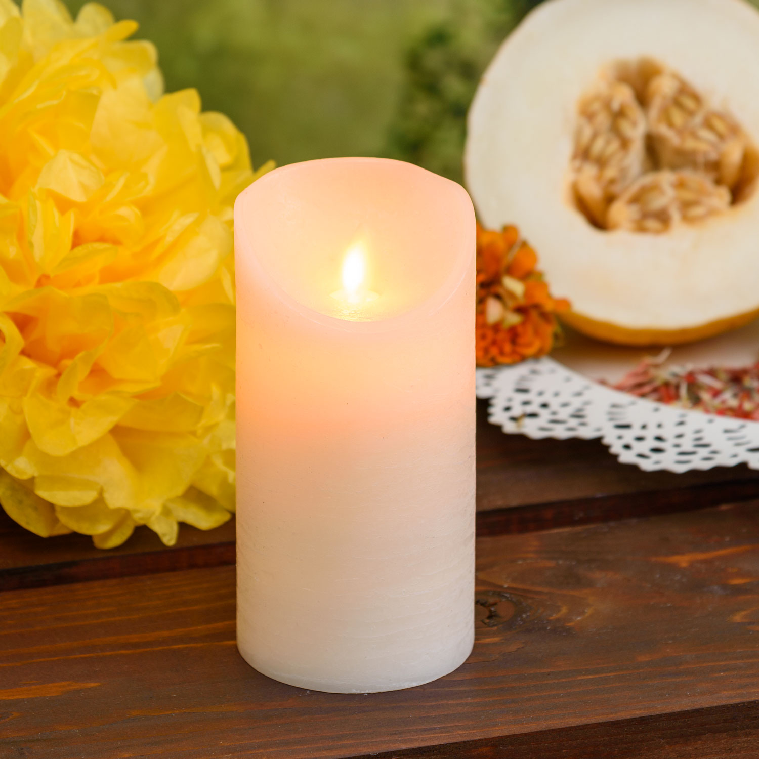 Candela Rustic Avorio h 15 cm Candela Rustic Avorio h 15 cm
