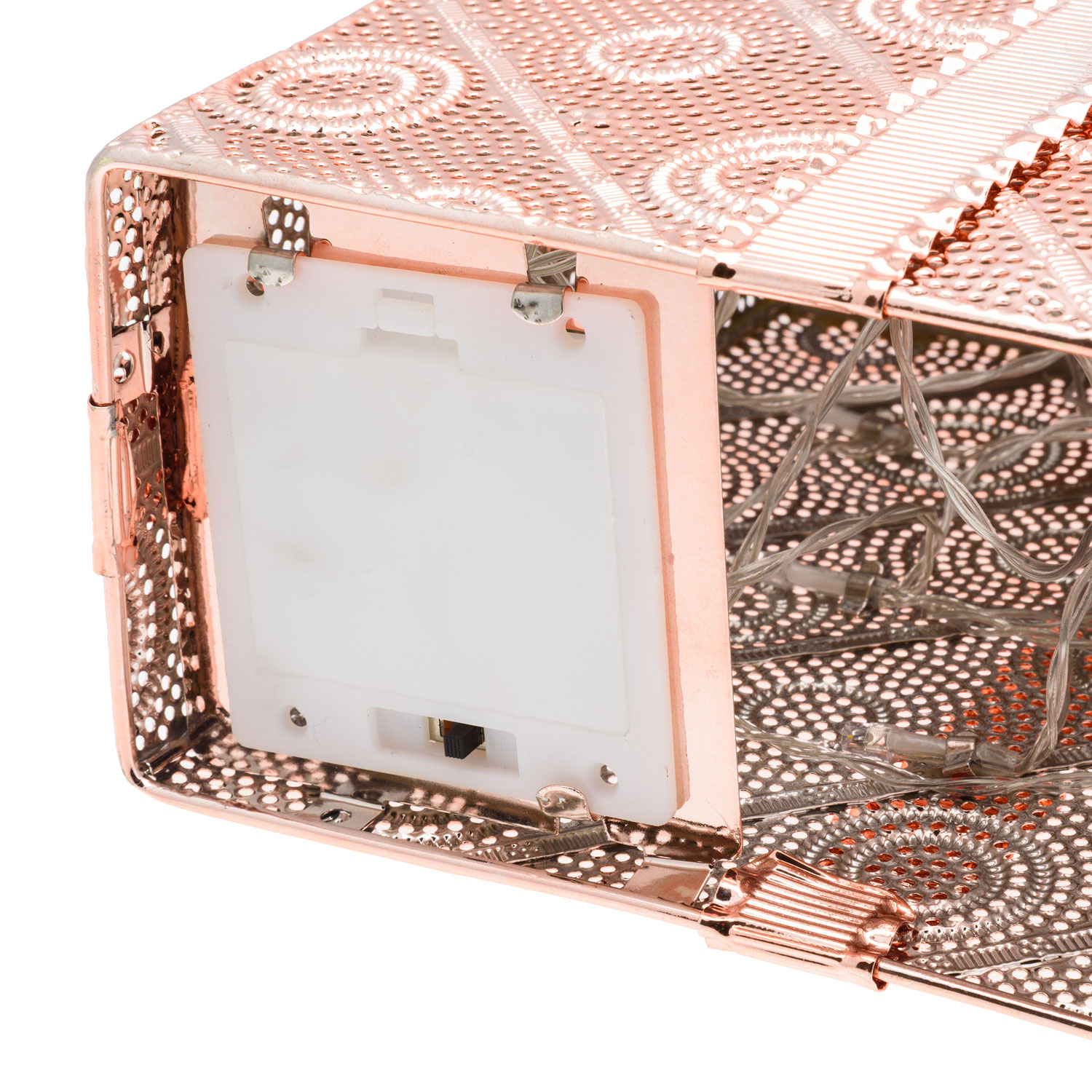 Paquet Cadeau couleur cuivre, 28 led blanc chaud 3 Paquet Cadeau couleur cuivre, 28 led blanc chaud 3