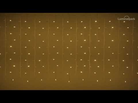 Rideau 5 x h 1 m, 500 led blanc chaud, câble blanc 2 Rideau 5 x h 1 m, 500 led blanc chaud, câble blanc 2