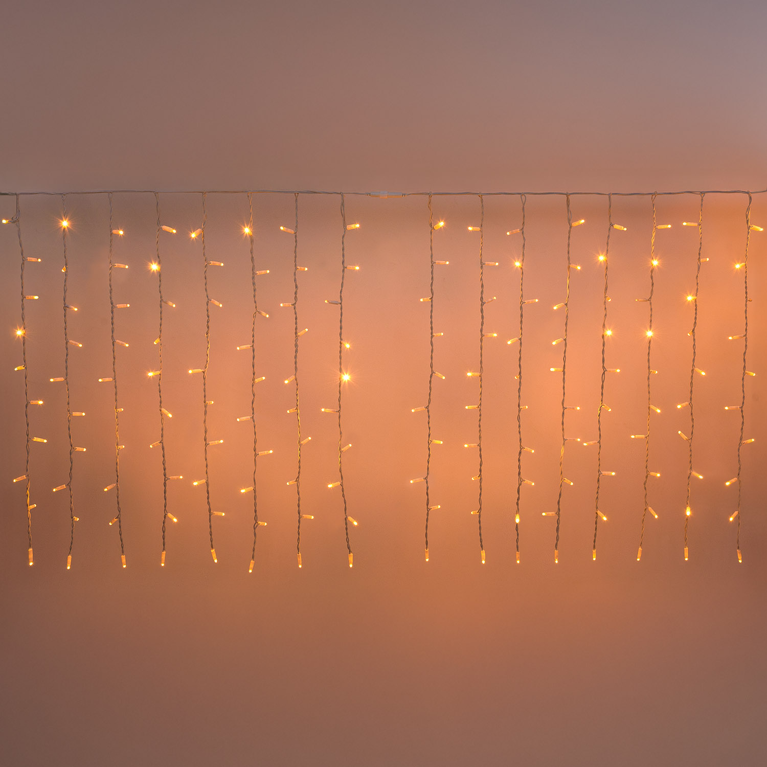 Tenda 4 x h 1 m, 320 maxiled bianco caldo, cavo bianco, prolungabile, IP67 2