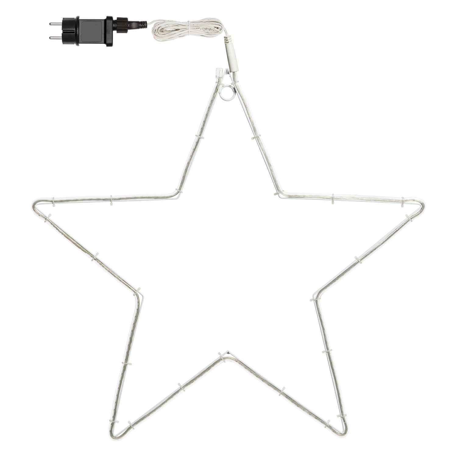Estrella tubo ultraluminoso Ø 55 cm, led blanco cálido 6 Estrella tubo ultraluminoso Ø 55 cm, led blanco cálido 6