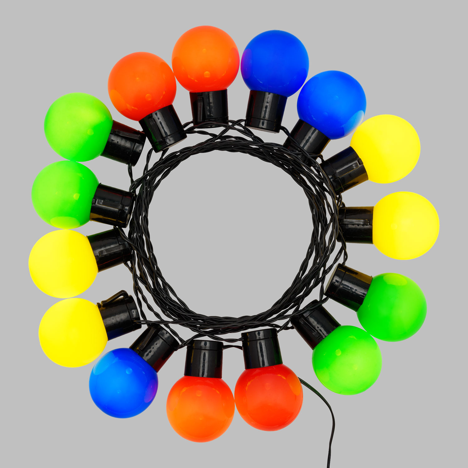 Solar Party-Lichterkette 6 m, 15 bunte Globo-Birnen Ø 50 mm, warmweiß 3 Solar Party-Lichterkette 6 m, 15 bunte Globo-Birnen Ø 50 mm, warmweiß 3