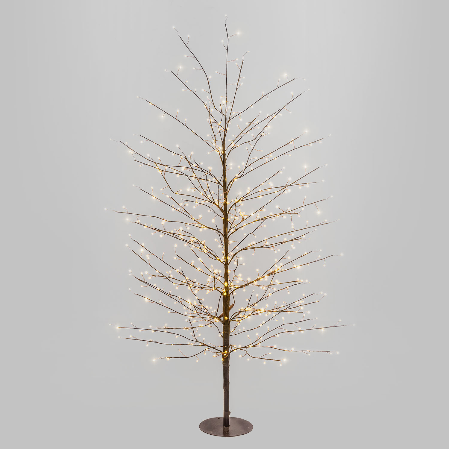 Albero Ramo Tiglio marrone h 1,5 m, 640 microled bianco caldo, uso interno