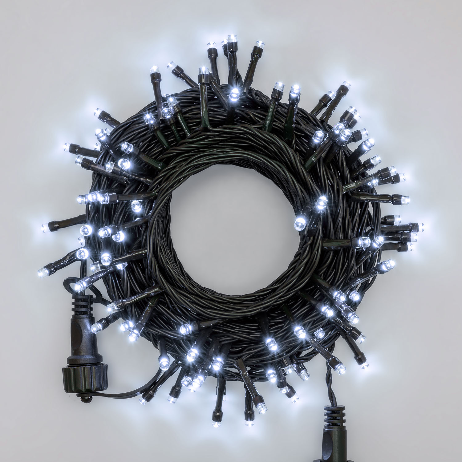 Smart Connect Lichterkette, 10 m, 100 LEDs kaltweiß, grünes Kabel 1 Smart Connect Lichterkette, 10 m, 100 LEDs kaltweiß, grünes Kabel 1
