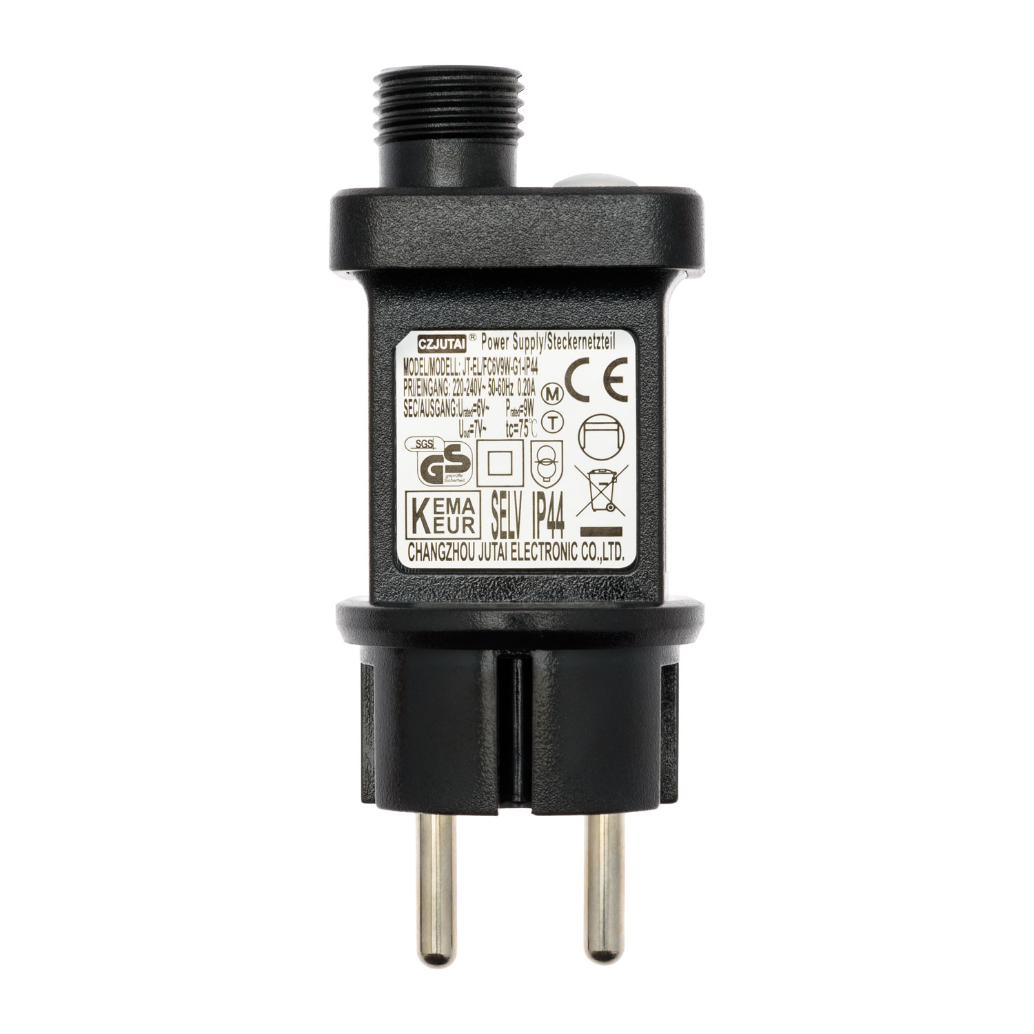 Transformateur pour lumières décoratives, 6 Volt DC, Max 9 Watt Transformateur pour lumières décoratives, 6 Volt DC, Max 9 Watt