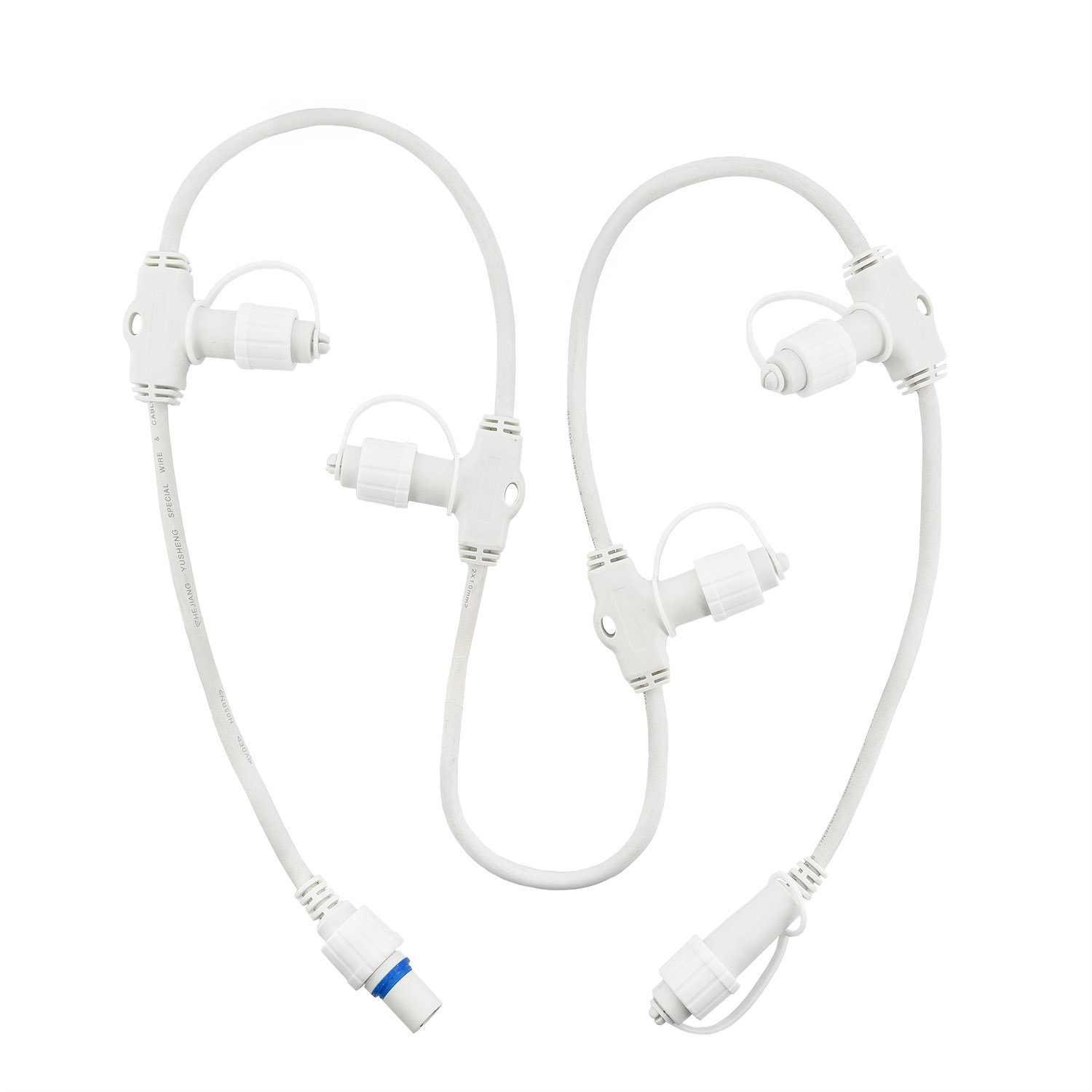 Multiconector PML, 5 salidas, separación 0,3 m, cable blanco, IP67