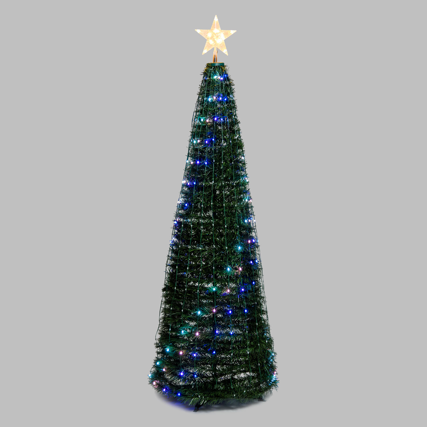 Faltbarer Baum aus künstlichem Kiefer, h. 180 cm, 304 RGB LED Lichterperlen 19 Faltbarer Baum aus künstlichem Kiefer, h. 180 cm, 304 RGB LED Lichterperlen 19