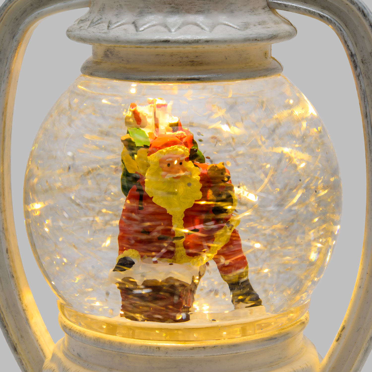 Sphärische weiße LED Weihnachtslaterne mit Wasser gefüllt, h 19 cm, warmweiß 4 Sphärische weiße LED Weihnachtslaterne mit Wasser gefüllt, h 19 cm, warmweiß 4