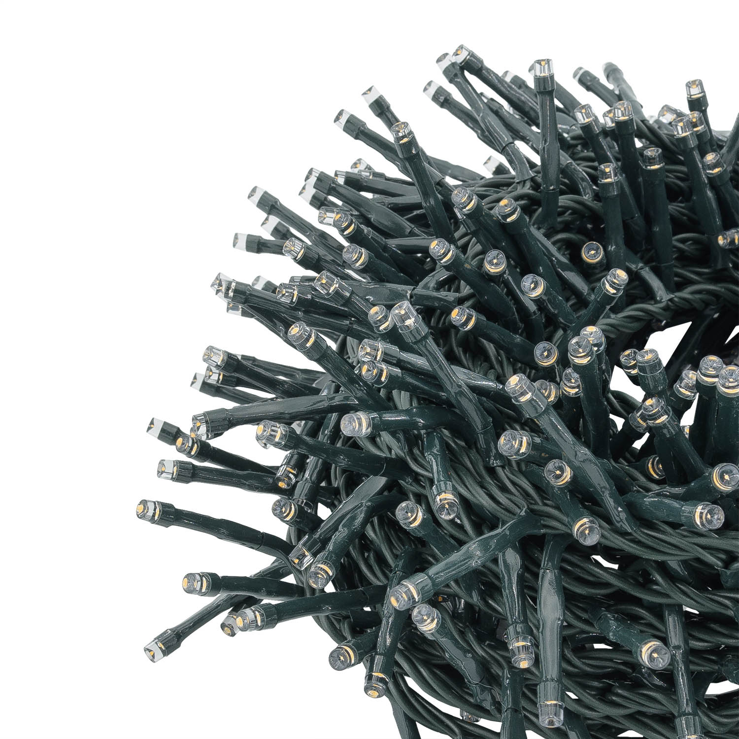 Catena Nastro di luci Connect+ 12 m, 600 led bianco caldo, cavo verde, prolungabile 4 Catena Nastro di luci Connect+ 12 m, 600 led bianco caldo, cavo verde, prolungabile 4