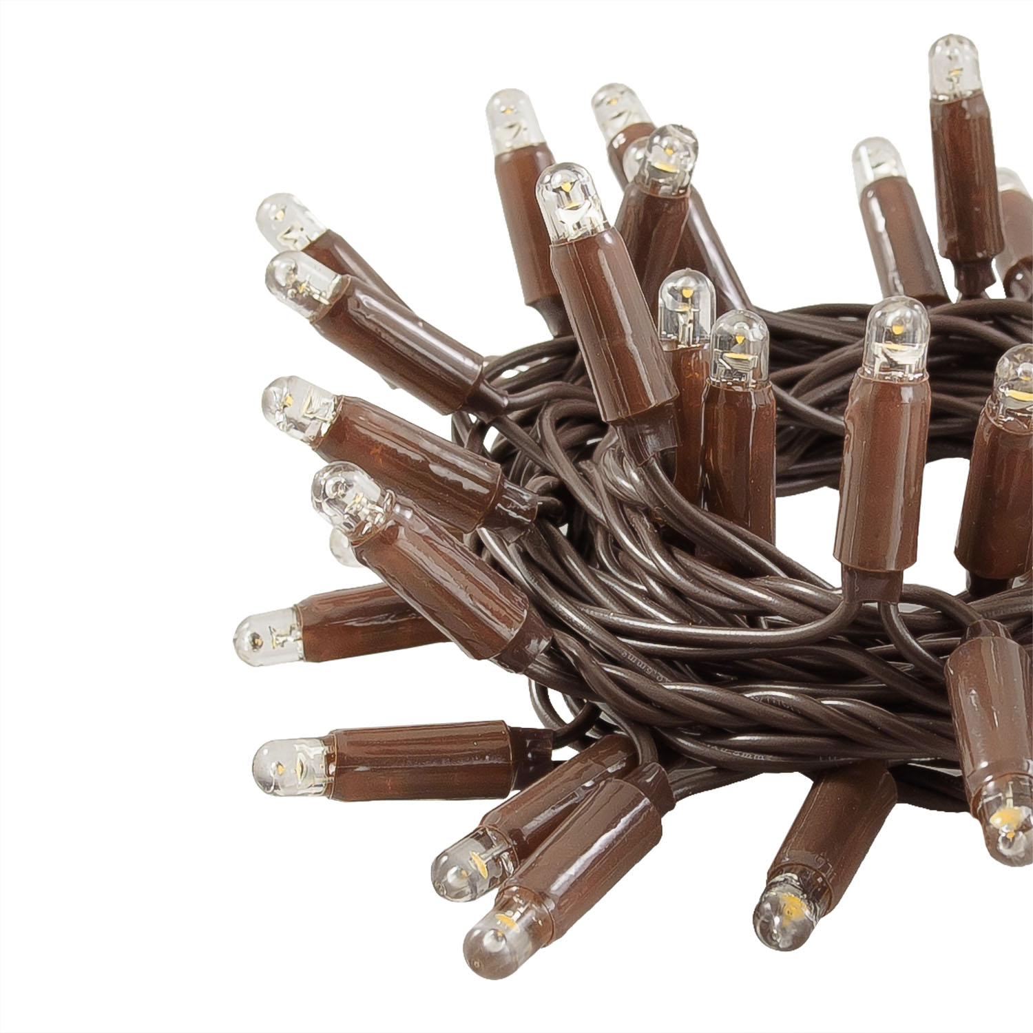 Catena Connect ProLine 36V, 5 m, 50 maxiled bianco caldo, cavo marrone, prolungabile 3
