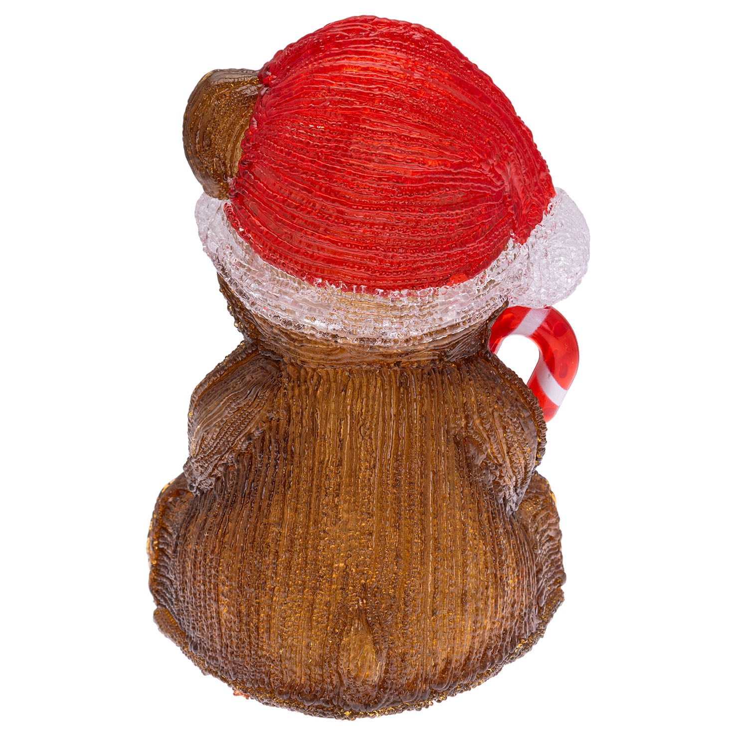 Battery-operated Christmas bear with Candy Cane, h 24 cm, 32 cold white LEDs 9 Battery-operated Christmas bear with Candy Cane, h 24 cm, 32 cold white LEDs 9