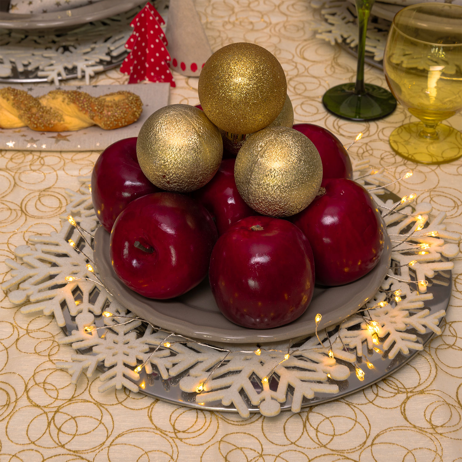 Guirnalda Mini Festón de Luces a pilas 1,2 m, 60 microled blanco cálido, cable metal plata 4 Guirnalda Mini Festón de Luces a pilas 1,2 m, 60 microled blanco cálido, cable metal plata 4