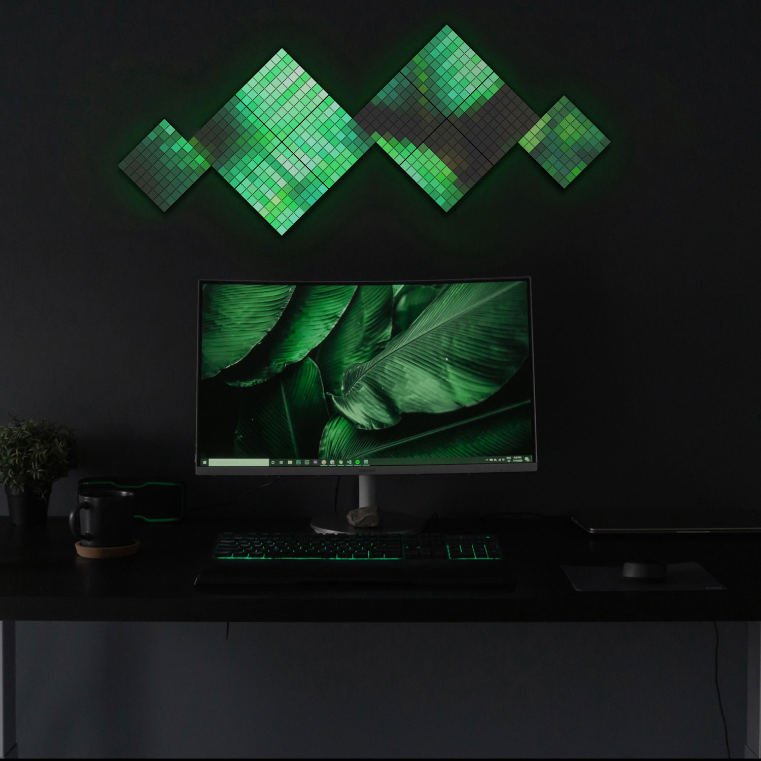 Twinkly Squares, 6 pannelli con 64 RGB Pixel Led, starter kit 7 Twinkly Squares, 6 pannelli con 64 RGB Pixel Led, starter kit 7