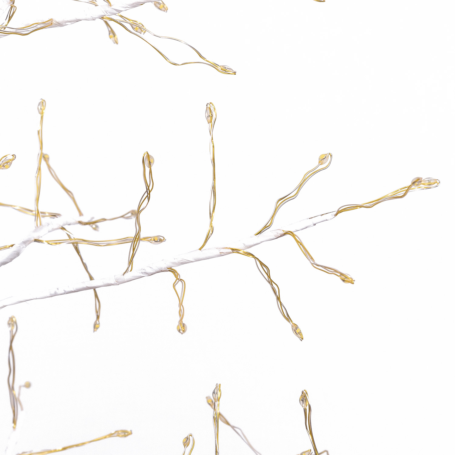 Albero Conico Tiglio bianco h 1,5 m, 1120 microled bianco caldo, uso interno 4