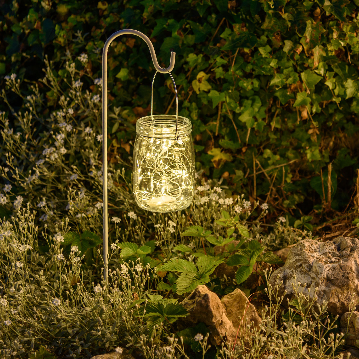 Barattolo di vetro con 80 micro led bianco caldo e freddo 9 Barattolo di vetro con 80 micro led bianco caldo e freddo 9
