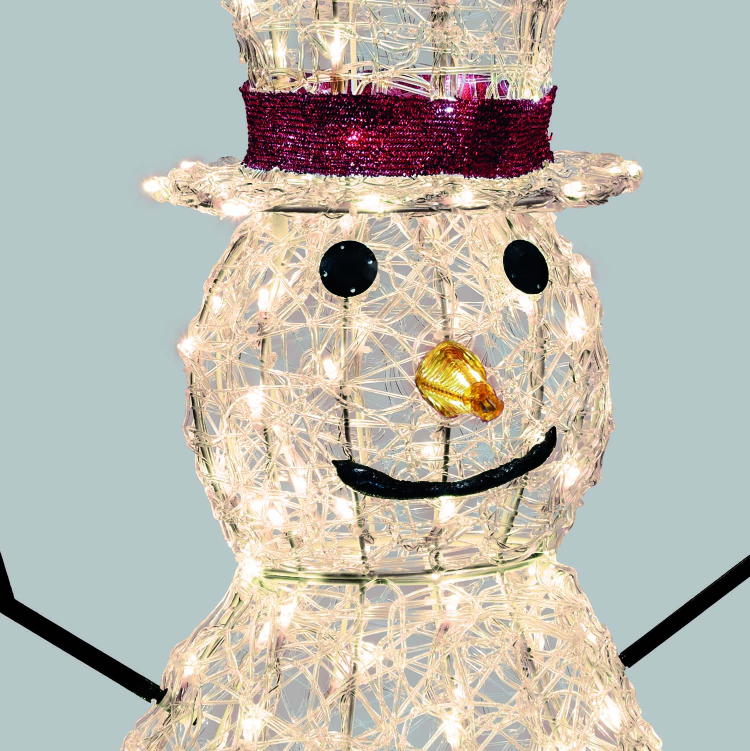 Pupazzo di Neve 3D in acrilico trasparente, h 70 cm, 160 Dual LED bianco caldo e freddo 6 Pupazzo di Neve 3D in acrilico trasparente, h 70 cm, 160 Dual LED bianco caldo e freddo 6