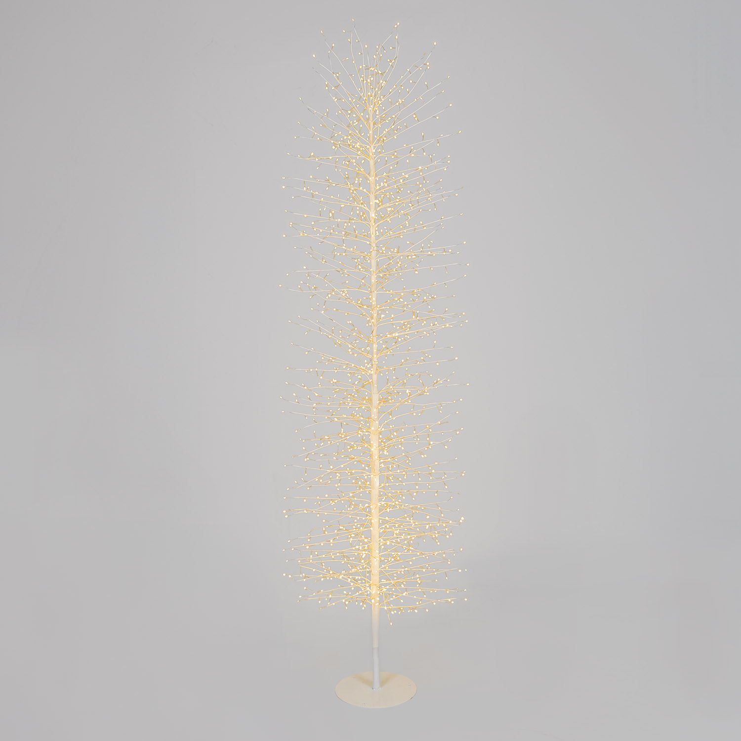 Árbol Slim Rama de Tilo blanco h 2 m, 1656 microled blanco cálido, uso interior