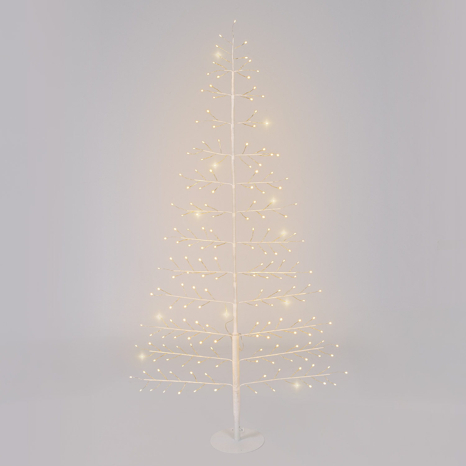 Árbol Rama de Tilo blanco 2D h 1,5 m, 186 microled, blanco cálido, uso interior 5