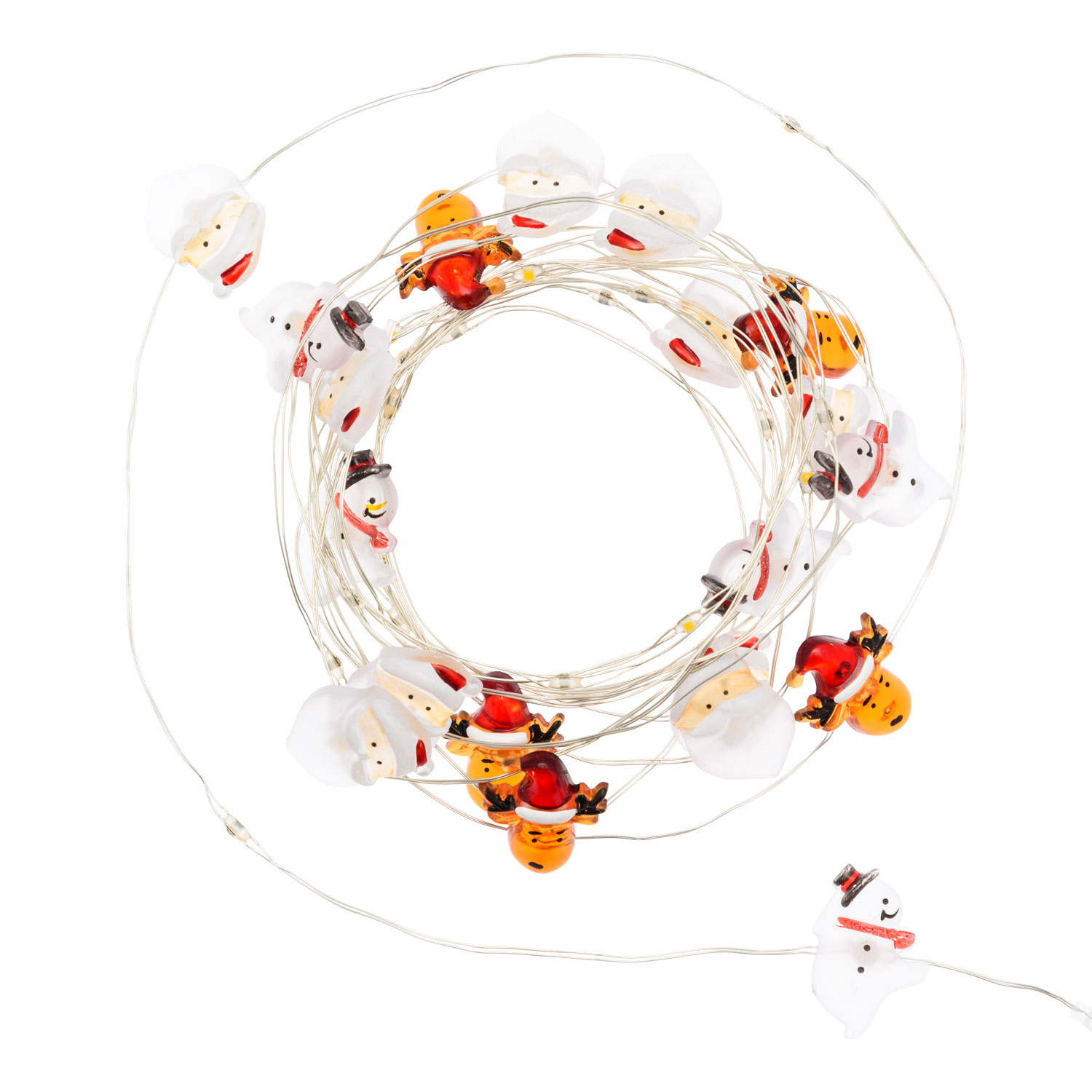 Guirnalda con 40 decoraciones navideñas a pilas, microled blanco cálido 3 Guirnalda con 40 decoraciones navideñas a pilas, microled blanco cálido 3