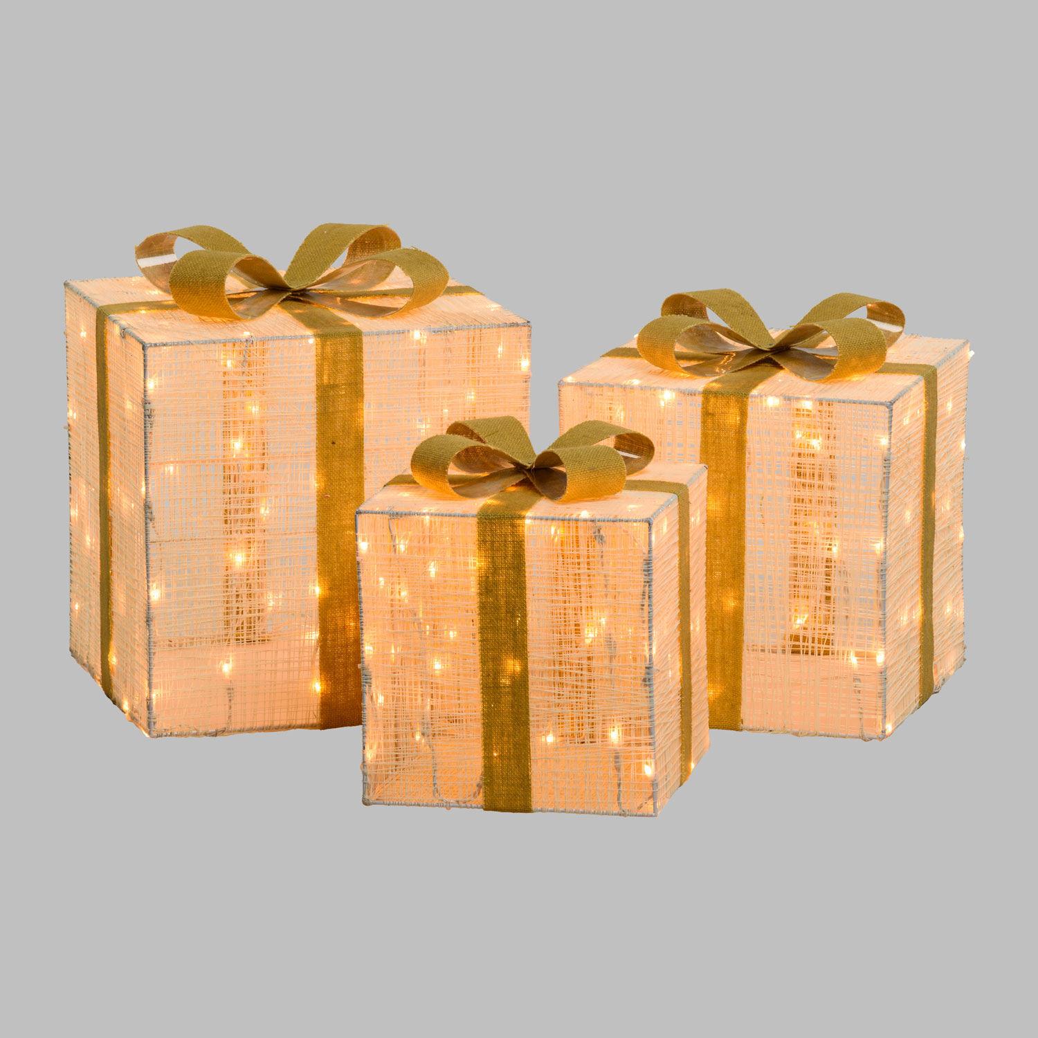 3D Light Cream & Brown 3er Set Geschenkpakete, h 40/35/30 cm, 120 LEDs Extra Warmweiß 7 3D Light Cream & Brown 3er Set Geschenkpakete, h 40/35/30 cm, 120 LEDs Extra Warmweiß 7