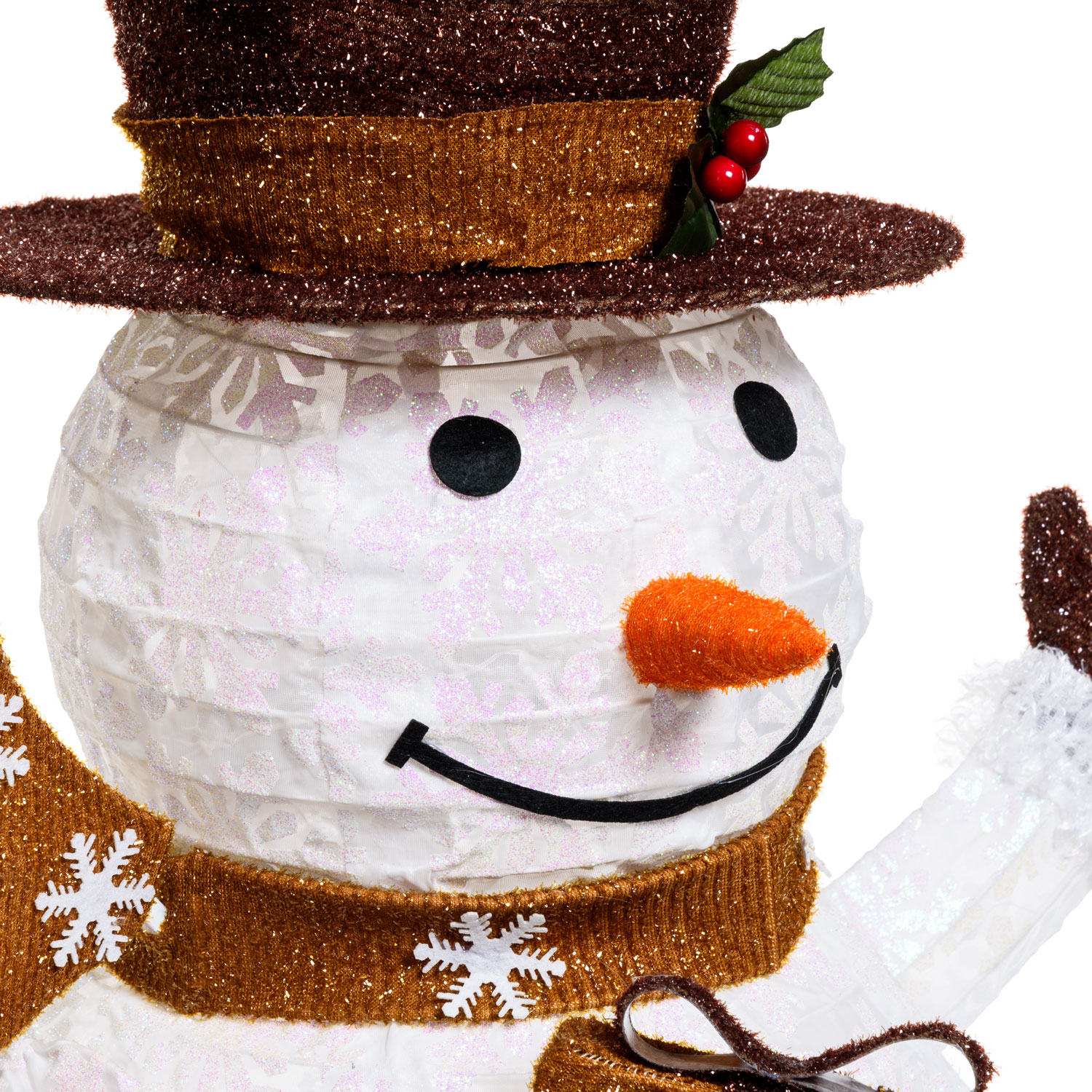 Muñeco de Nieve 3D plegable h. 125 cm, led blanco frío 4 Muñeco de Nieve 3D plegable h. 125 cm, led blanco frío 4