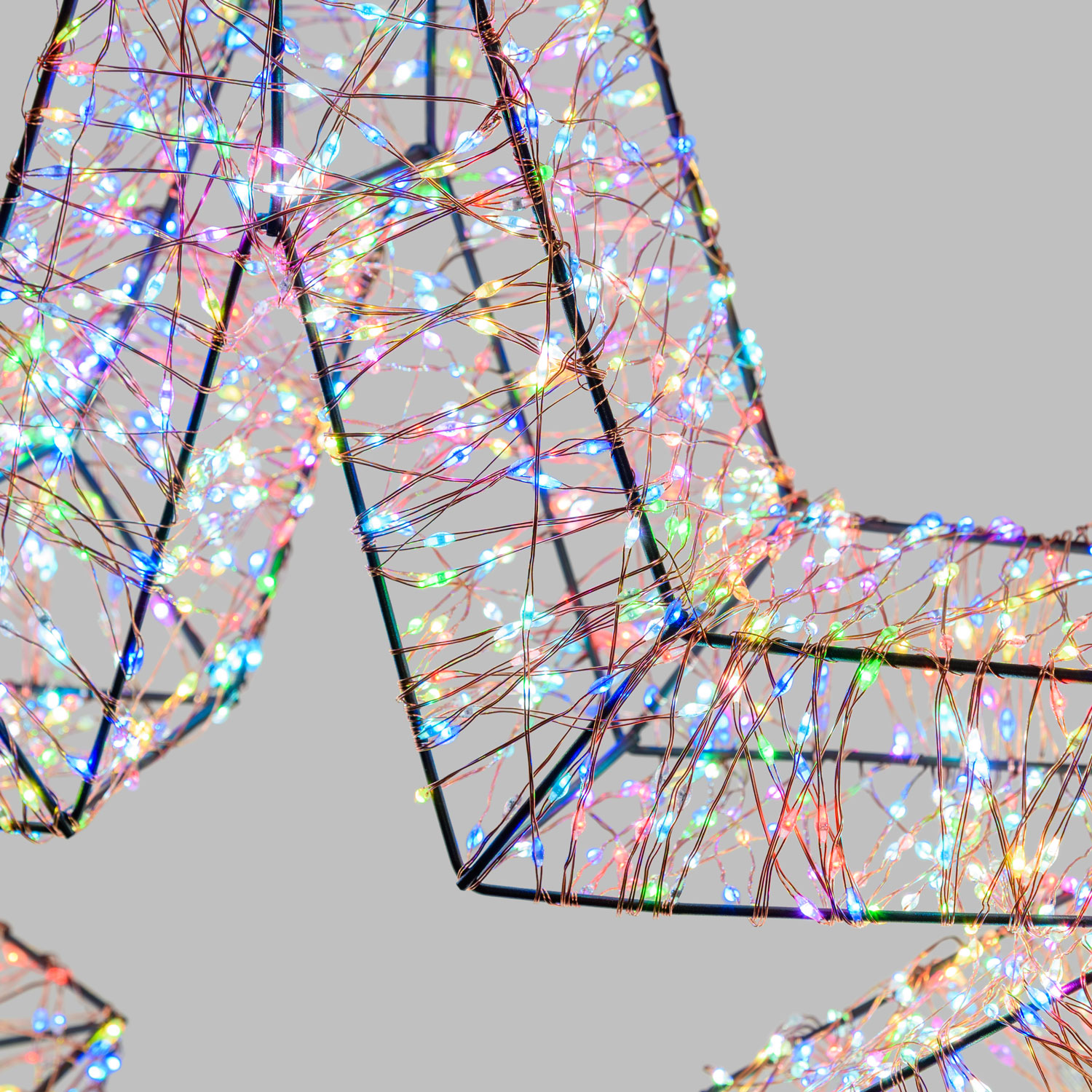 Ø 75 cm, 3500 RGB Color Changing MicroLEDs, Brown Star Lights 5 Ø 75 cm, 3500 RGB Color Changing MicroLEDs, Brown Star Lights 5
