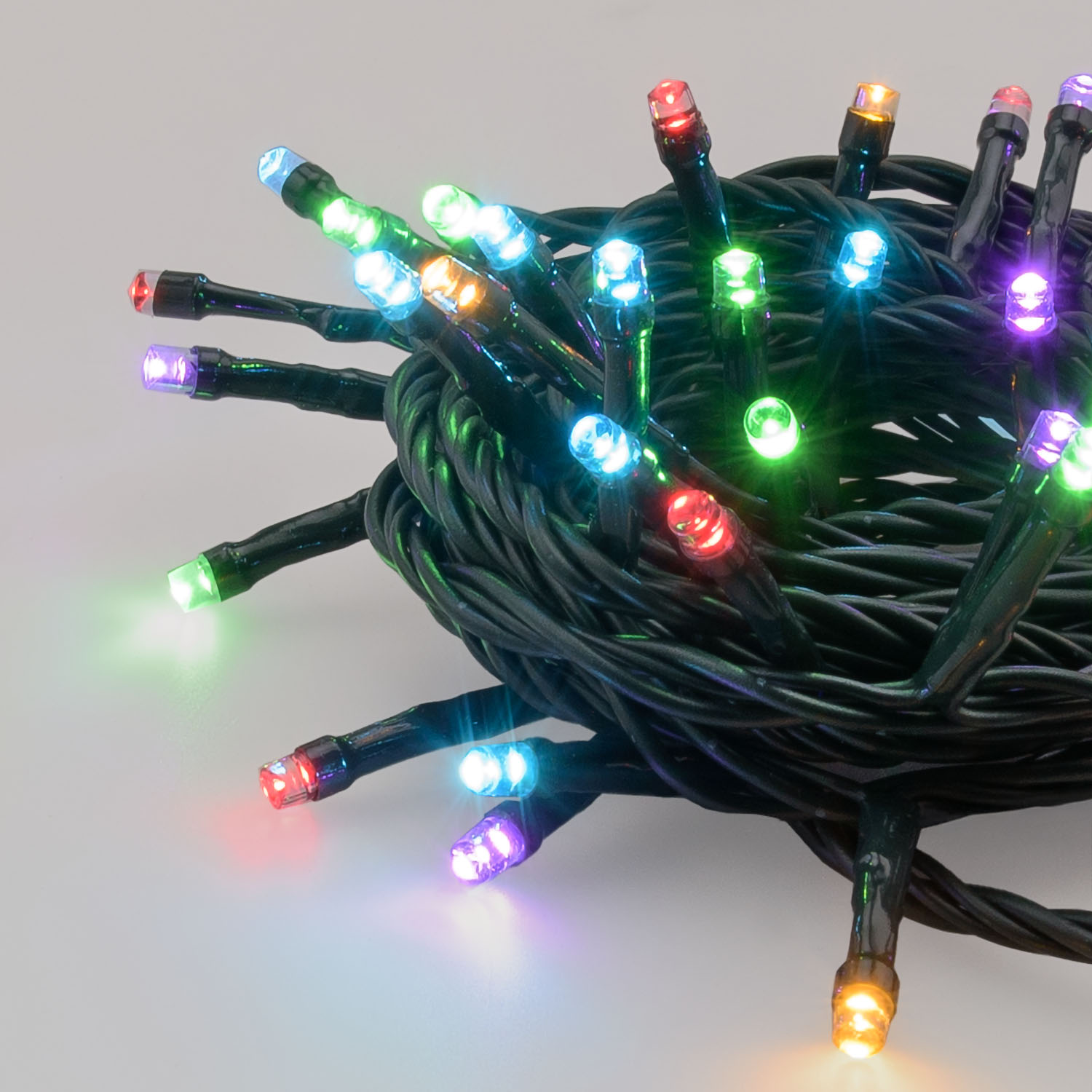 Guirlande Connect+ 5 m, 50 led multicolor, câble vert, prolongeable 2 Guirlande Connect+ 5 m, 50 led multicolor, câble vert, prolongeable 2