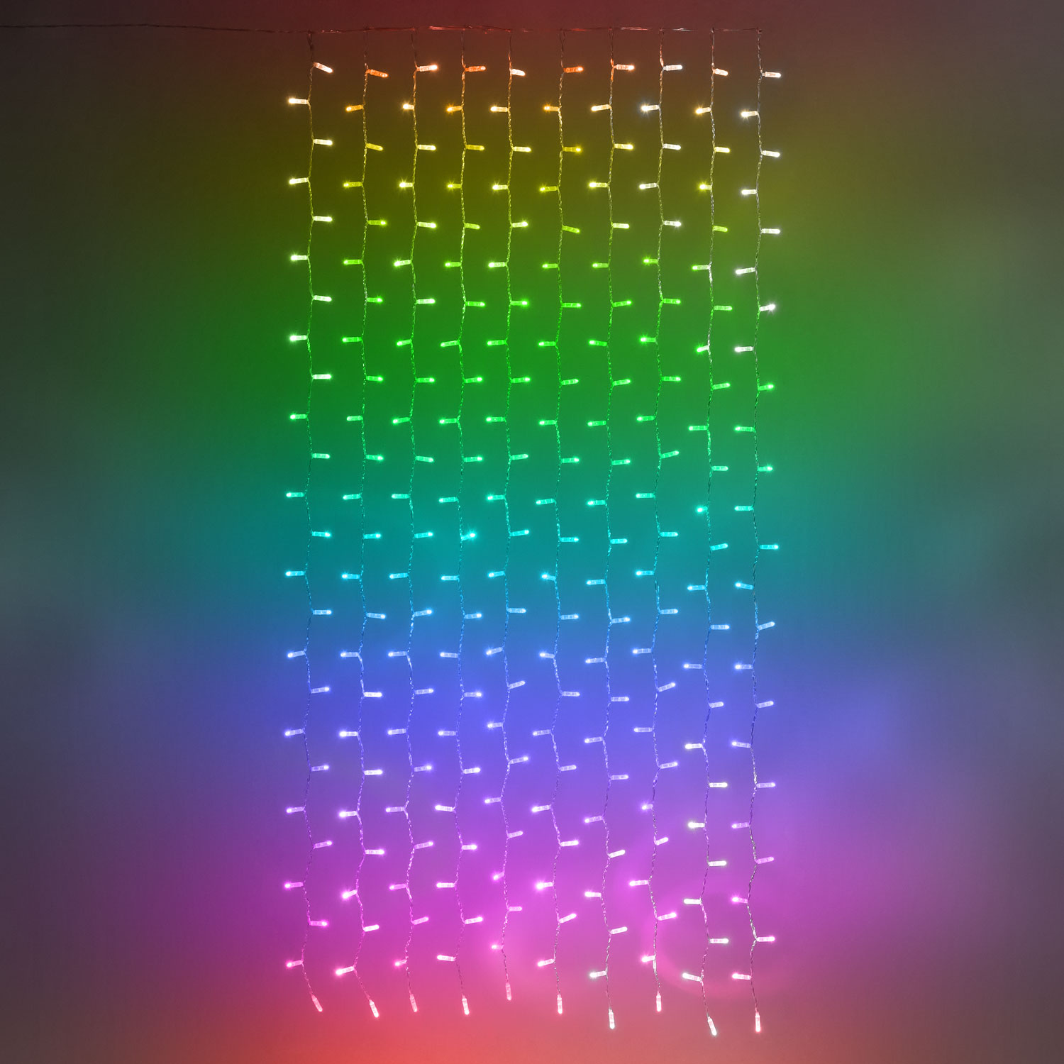 Tenda Twinkly Plus RGB e Bianco caldo, 1 x h 2 metri, 250 Pixel Led, cavo trasparente Tenda Twinkly Plus RGB e Bianco caldo, 1 x h 2 metri, 250 Pixel Led, cavo trasparente