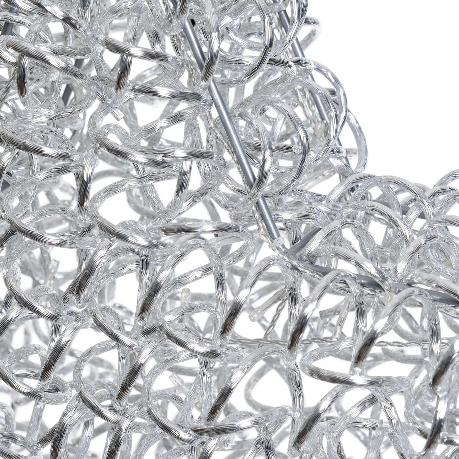 Étoile lumineuse argentée Ø 60 cm, 100 LED blanc chaud 5 Étoile lumineuse argentée Ø 60 cm, 100 LED blanc chaud 5