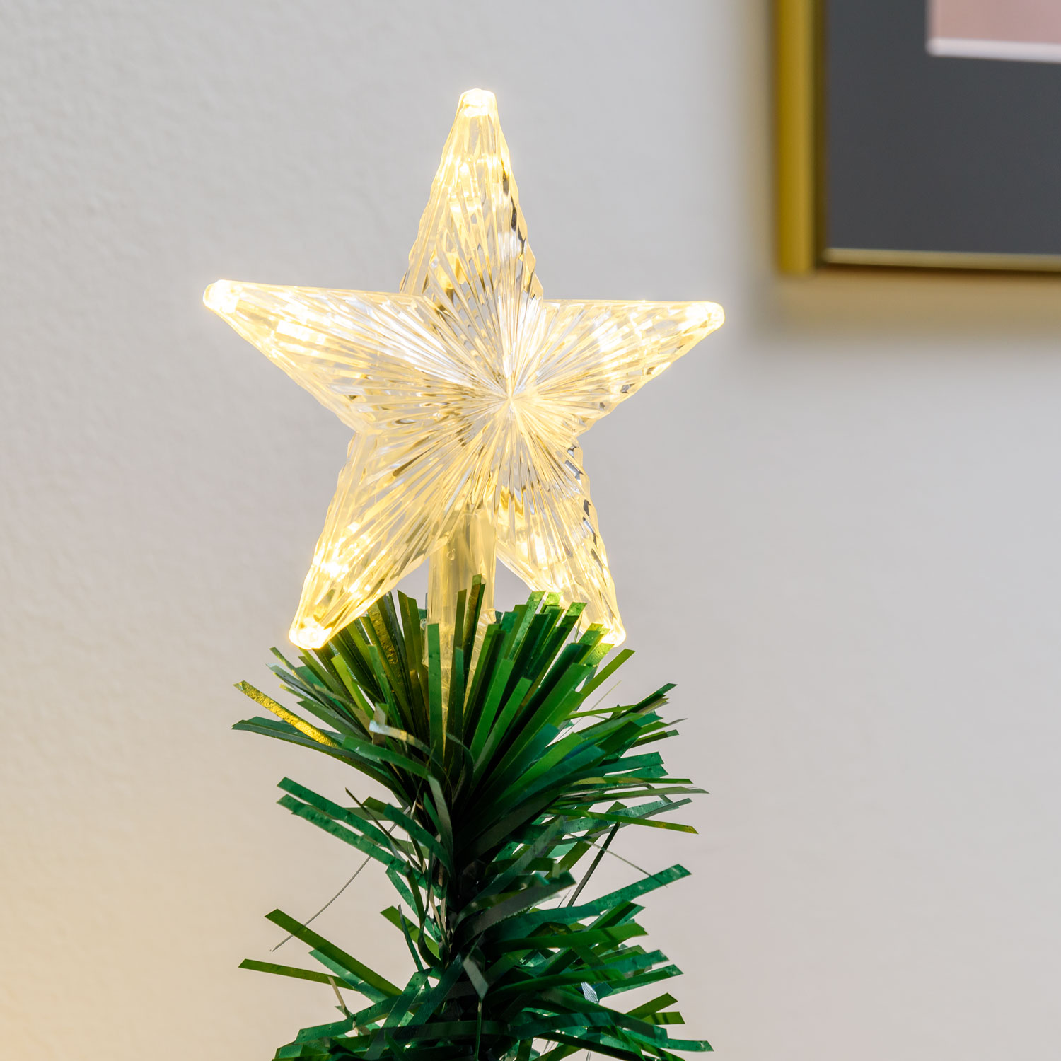 Sapin artificiel vert, fibre optique 100 cm, led blanc chaud et RGB 3 Sapin artificiel vert, fibre optique 100 cm, led blanc chaud et RGB 3