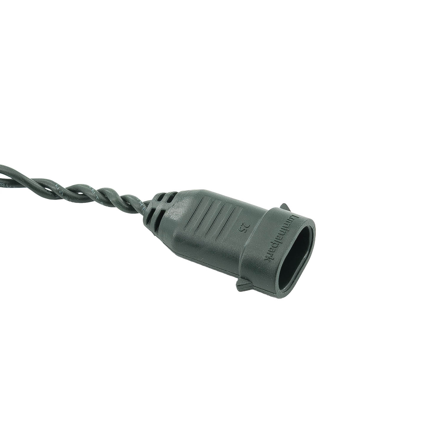 Green Wall Light String Light, 3.15 m, 16 Warm White Dual Color MaxiLEDs, Dark Green Cable, Extendable 3