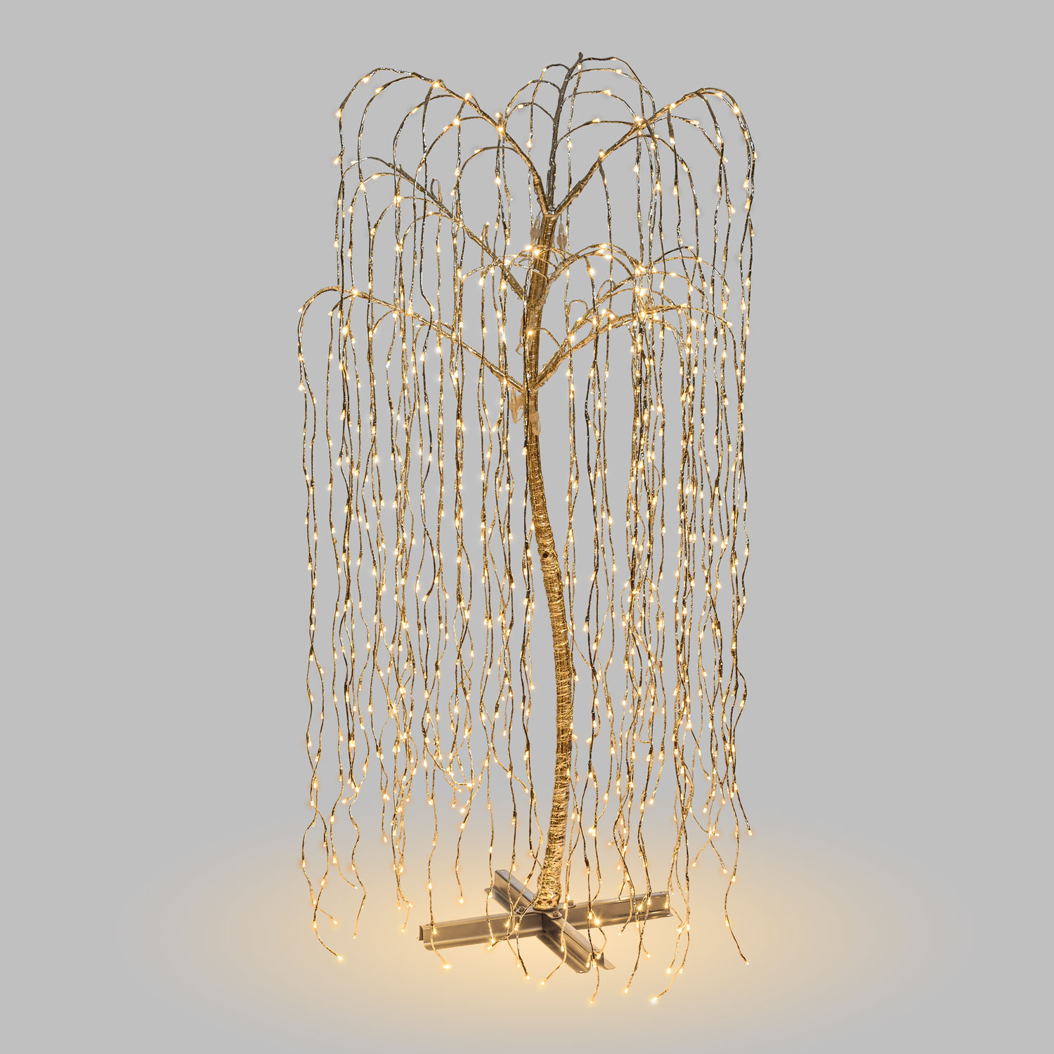 Arbre argenté Saule Pleureur, 1024 led blanc chaud Arbre argenté Saule Pleureur, 1024 led blanc chaud