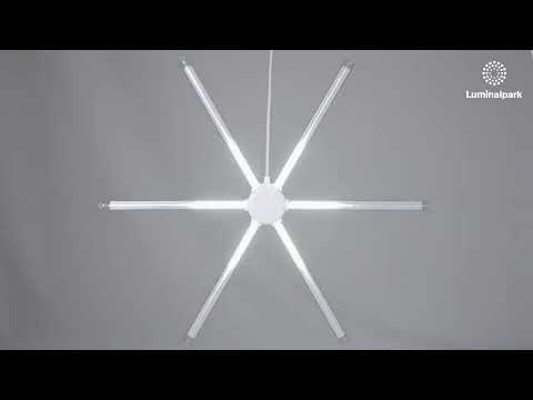 Meteor 6 Röhren, Ø 67 cm, 504 SMD-LED kaltweiß 2