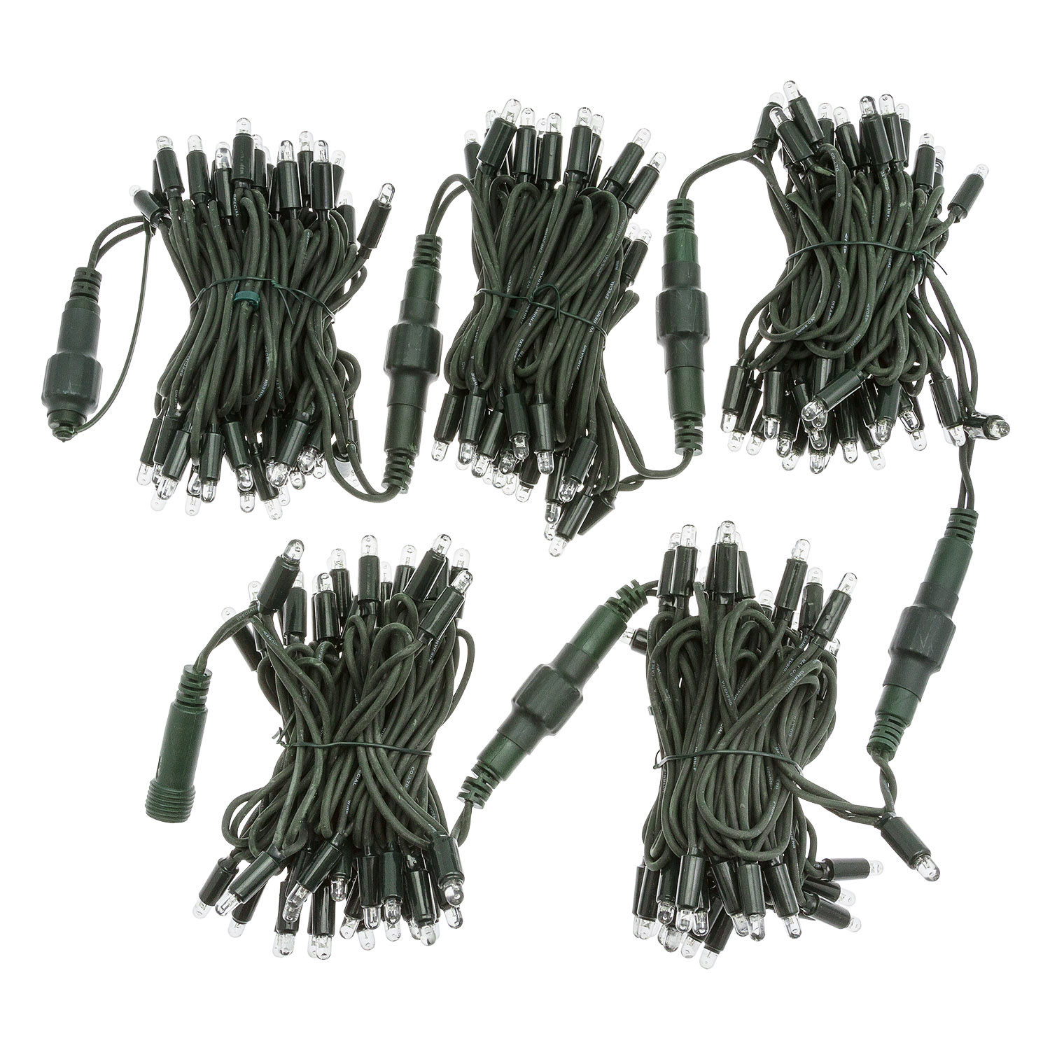 Catena 20 m, 200 maxiled bianco caldo SOFT, cavo verde, prolungabile, IP67 2