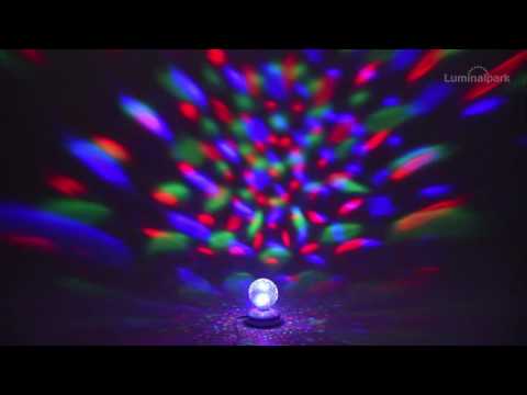 LED-Diskokugel Ø 11 cm, blau-rot-grün 2 LED-Diskokugel Ø 11 cm, blau-rot-grün 2