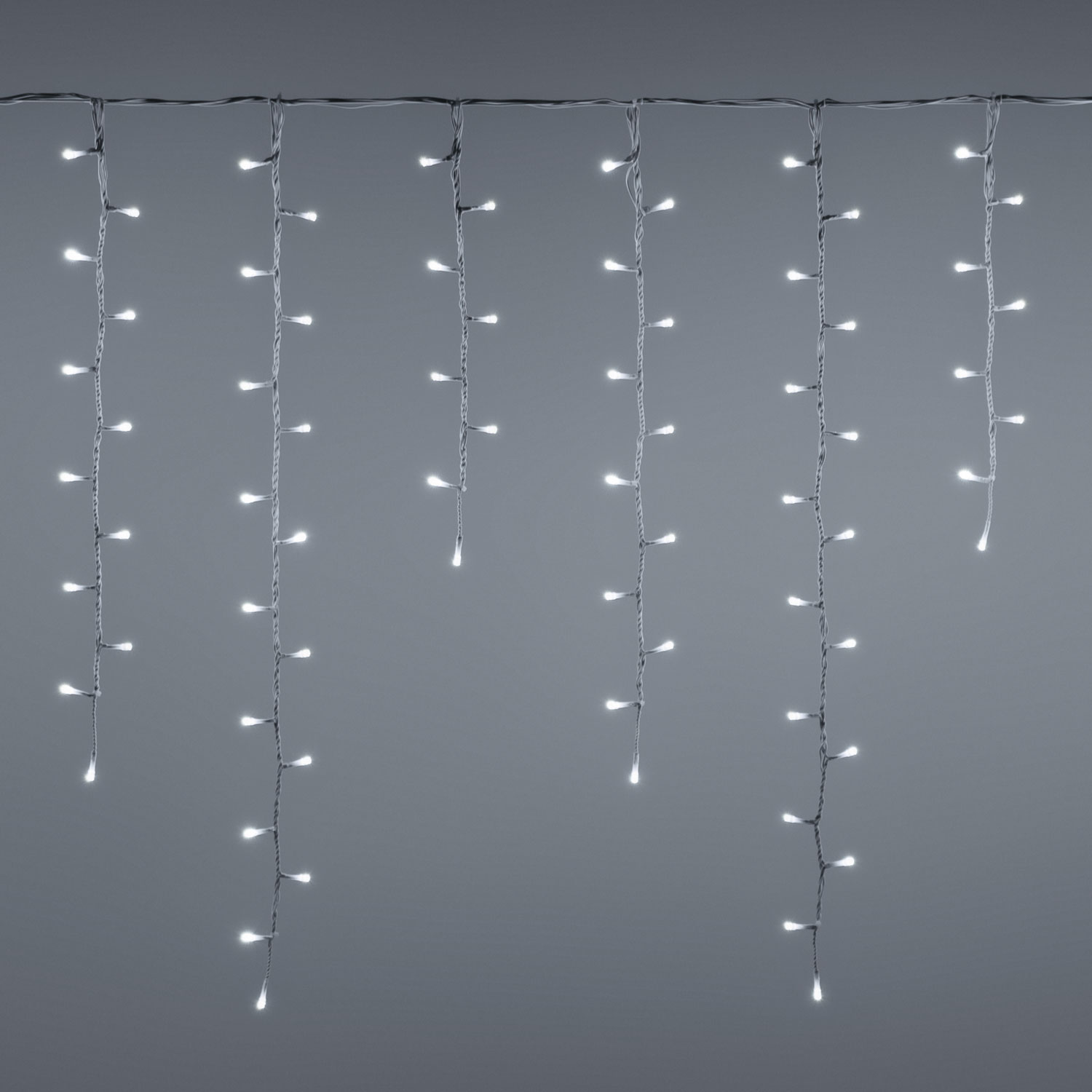Stalattite effetto nevicata h 0,8 m, led bianco freddo Stalattite effetto nevicata h 0,8 m, led bianco freddo