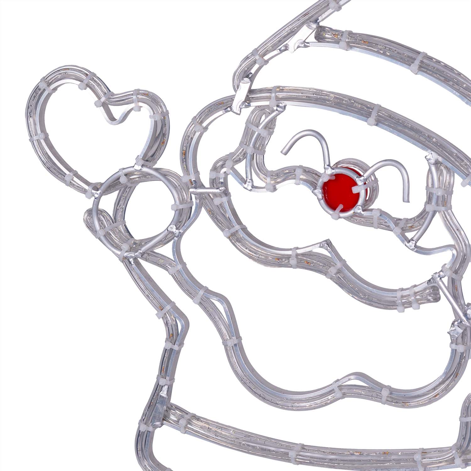 Père Noël en tube lumineux, h 65 cm, 283 led blanc froid et rouge 4 Père Noël en tube lumineux, h 65 cm, 283 led blanc froid et rouge 4