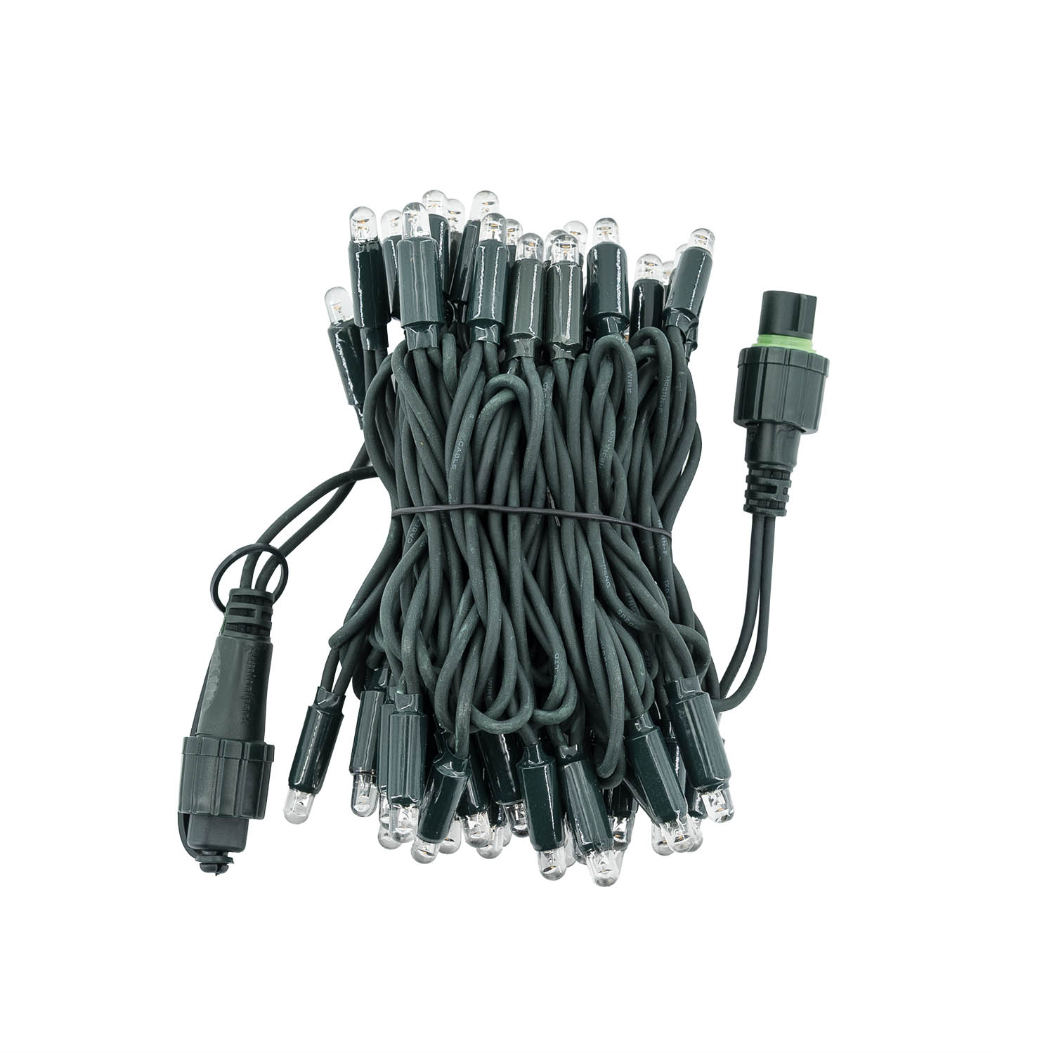 Catena Connect ProLine 36V, 5 m, 50 maxiled bianco caldo, cavo verde, prolungabile 3