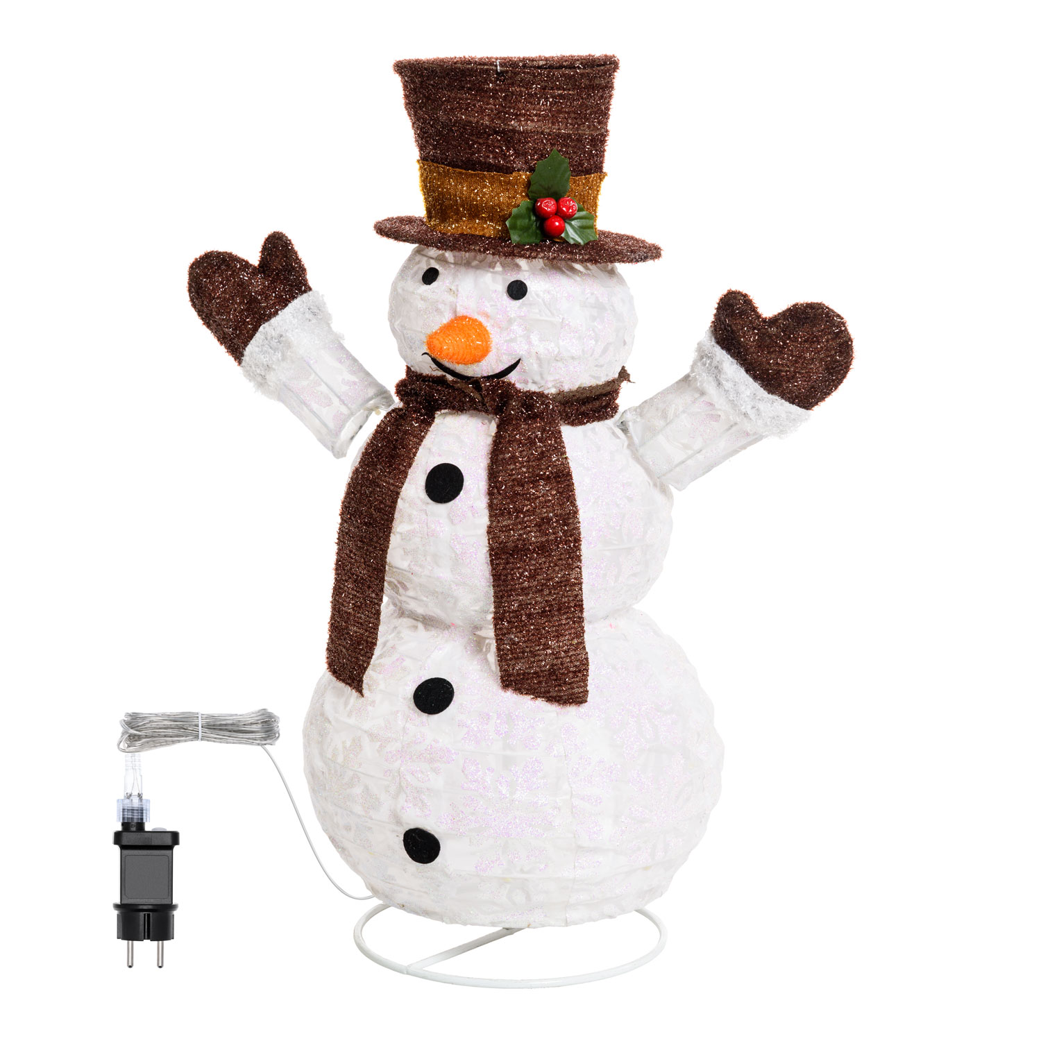 Faltbarer Schneemann, h. 60 cm, aus Kunststoff 3 Faltbarer Schneemann, h. 60 cm, aus Kunststoff 3
